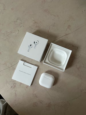 in-ear hovedtelefoner, Apple, AirPods 4 w. active noise cancelation , Perfekt, Sprit nye 2024 af de 