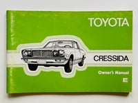Instruktionsbog, Toyota Cressida