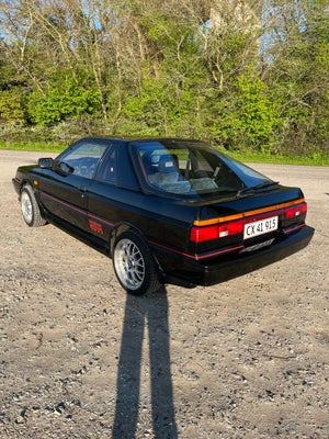 Nissan Sunny, 1,6 GTi Coupé, Benzin, 1988, km 188000, sort, startspærre, 16" alufælge servostyring