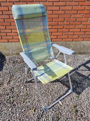 Profiline letvægts camping stol, Flot camping stol fra Profiline i aluminium og plastik flet. Ryglæn