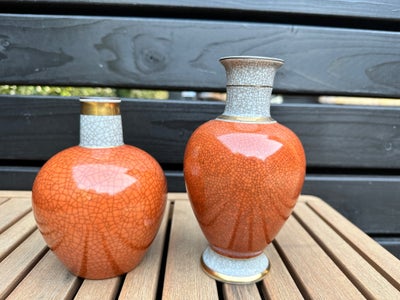 Vase, Vase, Royal Copenhagen, 2. stk. fejlfri vaser fra royal Copenhagen. 
Tager mod bud