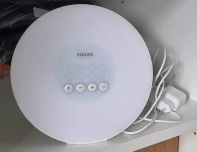 Vækkeur, Philips, Philips wake-up light i hvid, brugt få gange, virker fint, bruges blot ikke mere.
