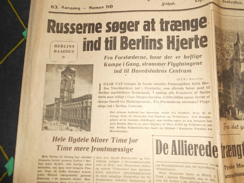 Demokraten 23-24 april 1945, Blad