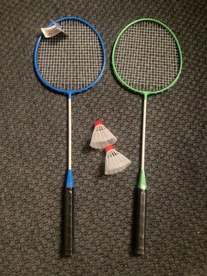 Badmintonsæt 2 ketchere 2 bolde, Badmintonsæt, udendørsspil, Helt nyt badmintonsæt med 2 ketchere og
