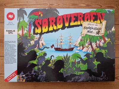 Sørøverøen, familiespil, brætspil, Piraterne fra Kaptajn Kidds besætning slås om at finde kaptajnens