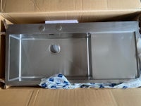 Køkkenvask 116x52 cm, Grohe K1000, Rustfrit stål