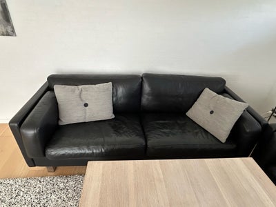 Sofa, læder, 3 pers. , Mogens Hansen, Velholdt. 
Fået pleje 2 gange årligt 