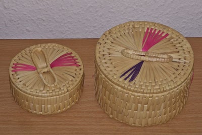 Andet smykke, andet materiale, AA, 2 Miljøvenlig håndlavet palmeblad design, bruges til smykker, gav