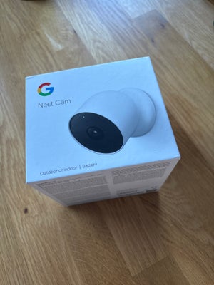 Overvågningskamera, Google, Nest Cam battery. Brugt kortvarigt af tidligere ejer, jeg har aldrig haf