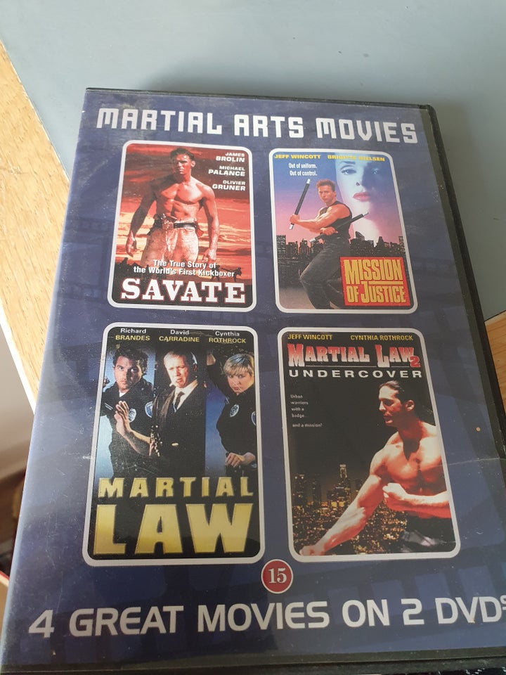 4 martial arts movies DVD karatefilm dba.dk K b og Salg af