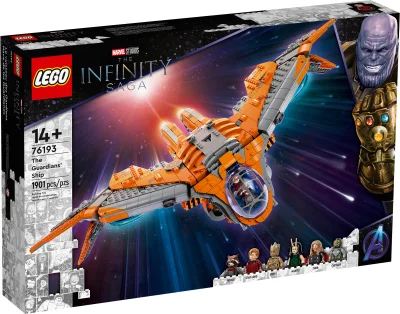 Lego Super heroes, The Guardians' Ship 100% complete, 76193 Avengers Endgame The Guardians' Ship

 O