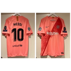 Nike FC Barcelona 2016-2017 Home Qatar Toilet Jersey - Messi 10 I