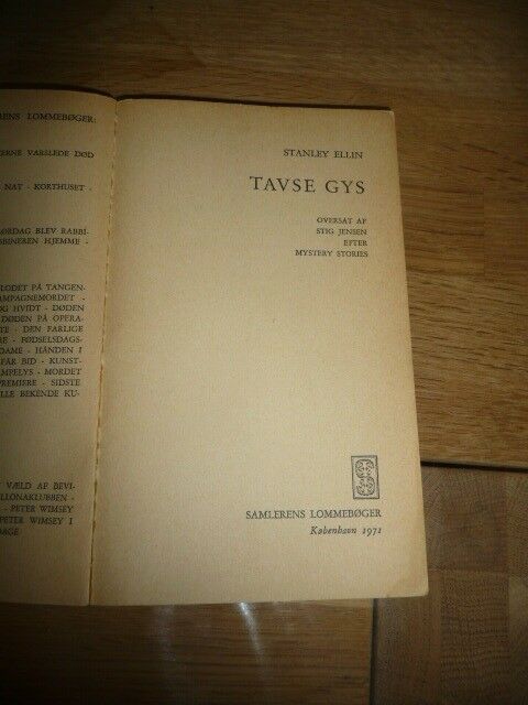 Tavse Gys, Stanley Ellin, genre: noveller