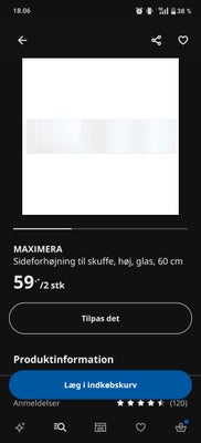 Tilbehør, Ikea maximera glas, Vi har ved en fejl fået købt 8 pakker for meget, de har aldrig været p