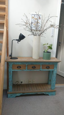 Skænk, b: 110 d: 33 h: 79, Modern skænk/cupboard,/sideboard in retro style with nice turquoise colou