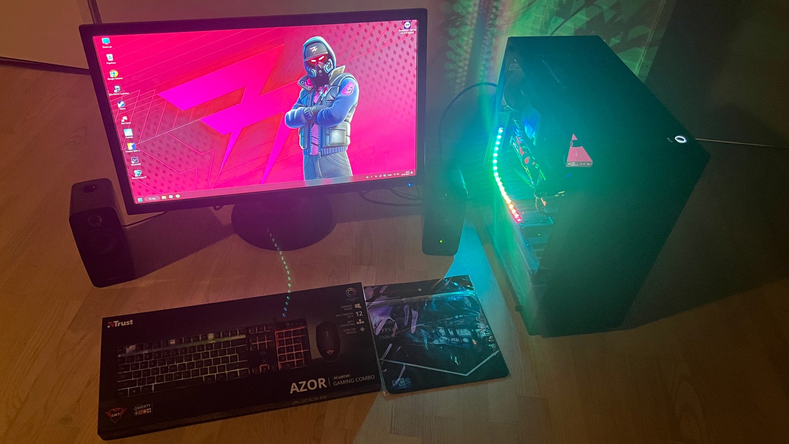 Intel, 144Hz 27” Gaming Setup RGB Fortnite CS, Perfekt