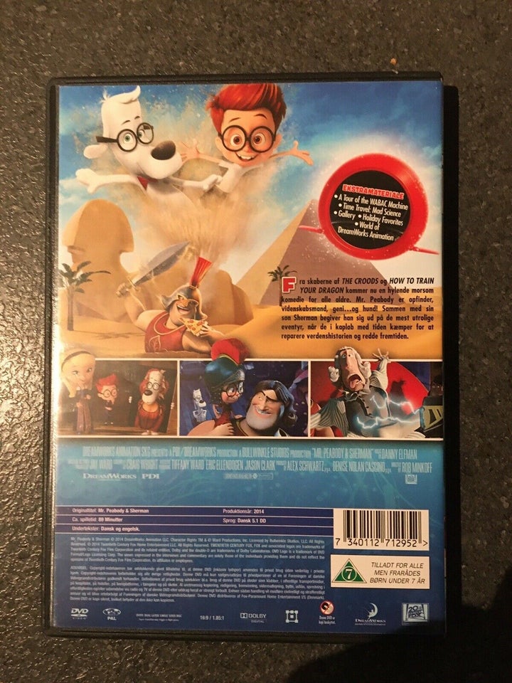 Mr Peabody & Sherman, DVD, animation