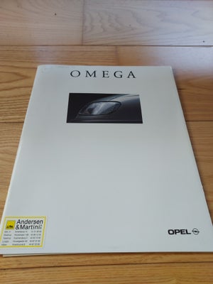 Biler, Opel Omega, Opel Omega, salgsmateriale på dansk