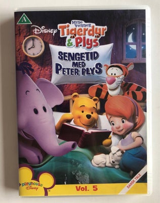 Tigerdyr og Plys - sengetid med Peter Plys, instruktør Walt Disney, DVD, tegnefilm, Volume 5