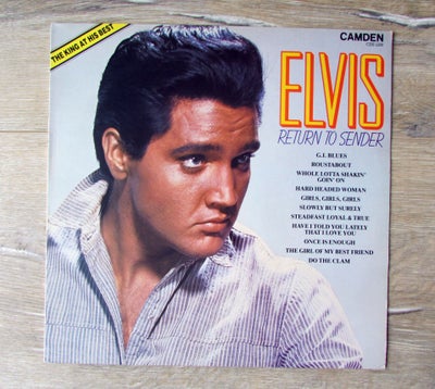 LP, ELVIS PRESLEY, RETURN TO SENDER, Rock, 

UK 1981, Camden CDS 1200

Vinyl EX / Cover VG+

Sender 