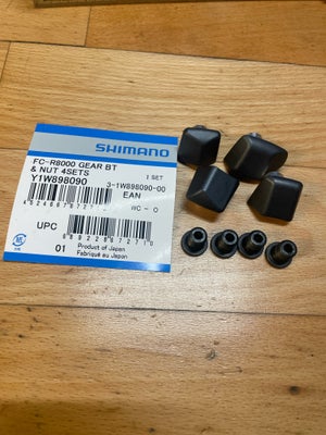 Andet, Sprit nye Shimano R8000 klingebolte
Til f.eks 46/36 klinger