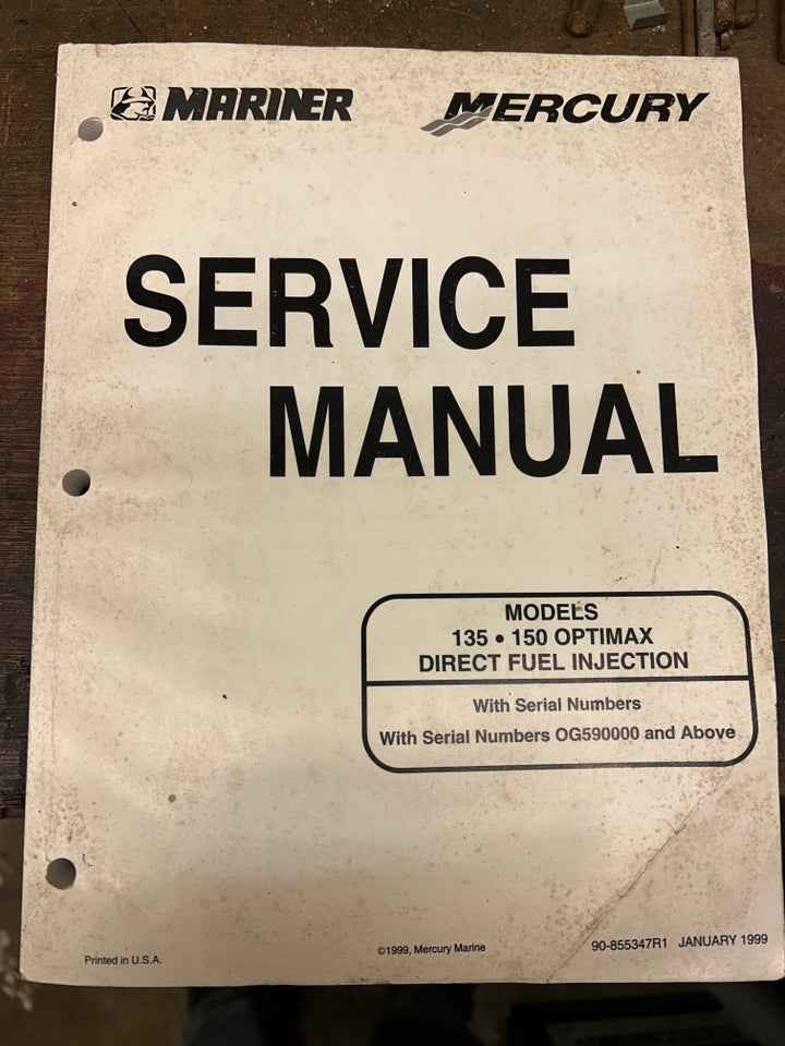 Mercury, service manual, værksteds håndbog, Merc...