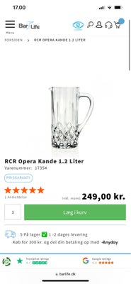 Glas, Kande, Lyngby, Aldrig brugt, 1,2 liter
Nypris 250kr