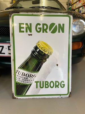 Skilte, Tuborg emaljeskilte, Rød Tuborg 33,5x49,5 kr. 2.000,- Grøn Tuborg 50,5x70,5 kr. 3.000,- saml