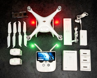 Drone DJI Phantom 4 Pro v.2.0 med alt tilbehør