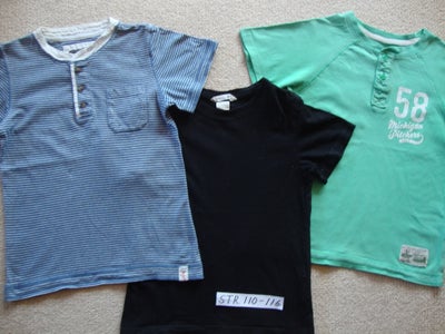 T-shirt, 3 stk. t-shirt, H&M, str. findes i flere str., 3 stk. H&M t-shirt str. 110-116. 100% bomuld
