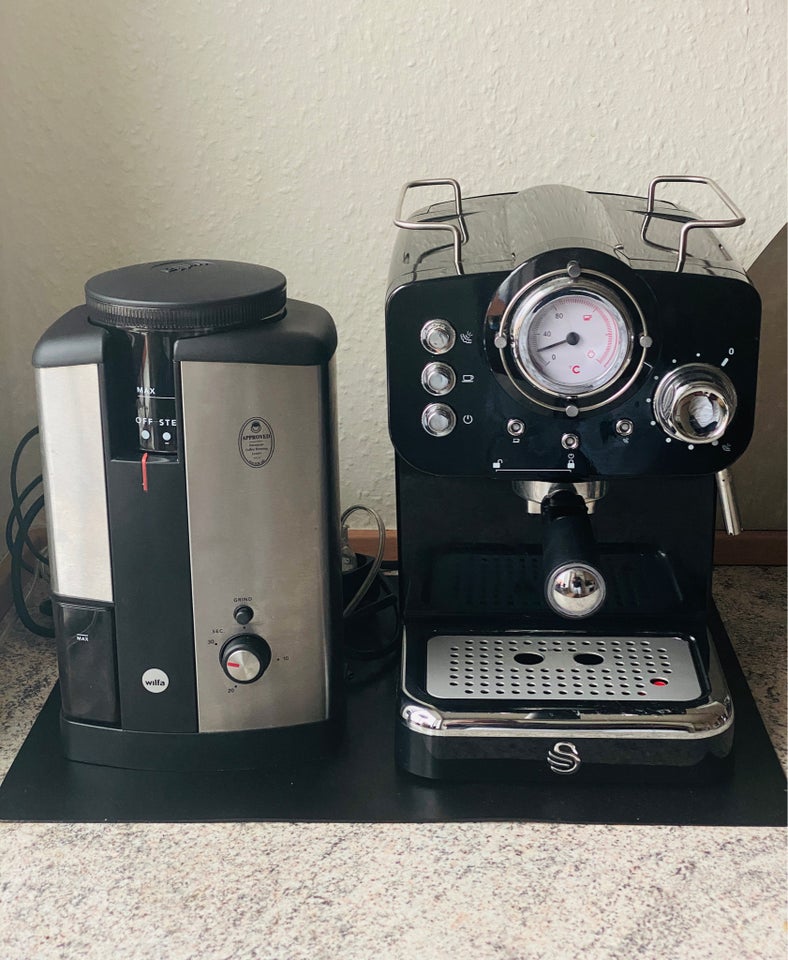 Espresso maskine og kaffe kværn