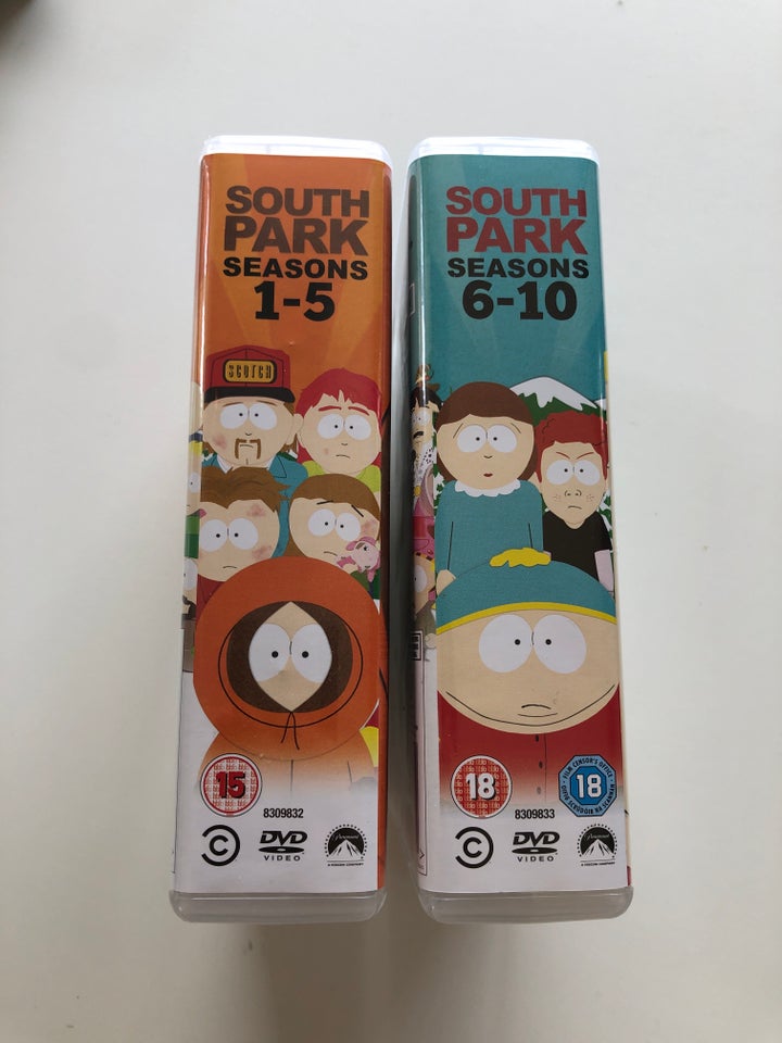 South Park seasons 1-5 & 6-10, instruktør 30 DVDer i Big box ,