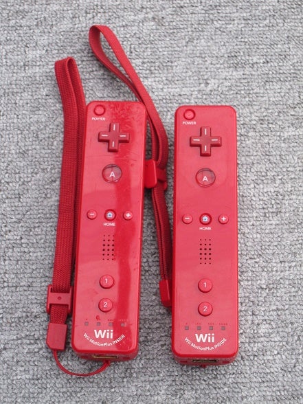 Nintendo Wii, Super FLOT rødt wii spillesæt, Perfekt