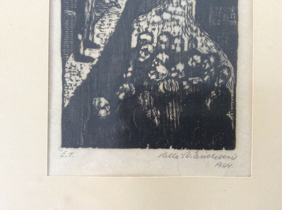 Tryk litografi radering, Helle Vibeke Erichsen