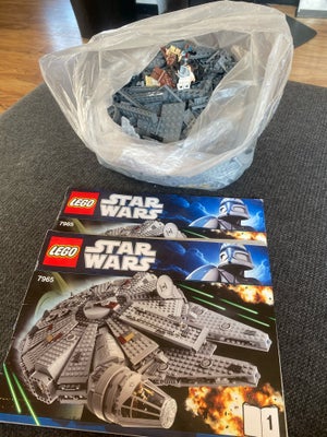 Lego Star Wars, 7965, Millennium Falcon 7965
Alt er der, undtagen æske.
Der kan være støv på klodser