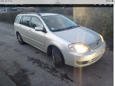 Toyota Corolla, 1,6 Sol stc., Benzin, 2007, km 163000, sølvmetal, træk, nysynet, aircondition, ABS, 