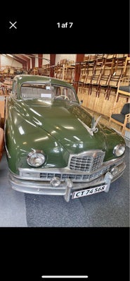 Packard Super Eight, Benzin, 1951, km 95000, grøn, nysynet, 4-dørs, Sjælden 7,8 l luksus vogn med ræ