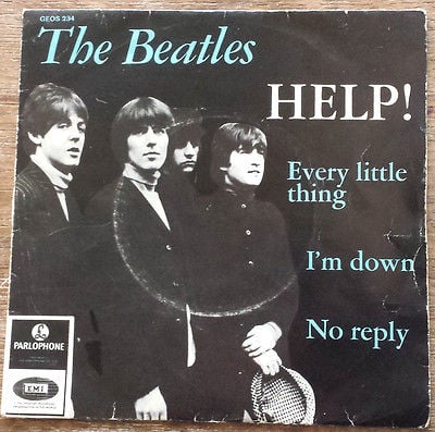 EP, beatles, help-every little thing-i+m down-no reply