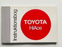 Instruktionsbog, Toyota HiAce