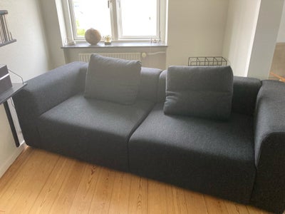 Sofa, uld, 2 pers. , Hay Mags, Hay Mags koksgrå 2 1/2 p. sofa inkl. hynder i Kvadrat stof “Hallingda