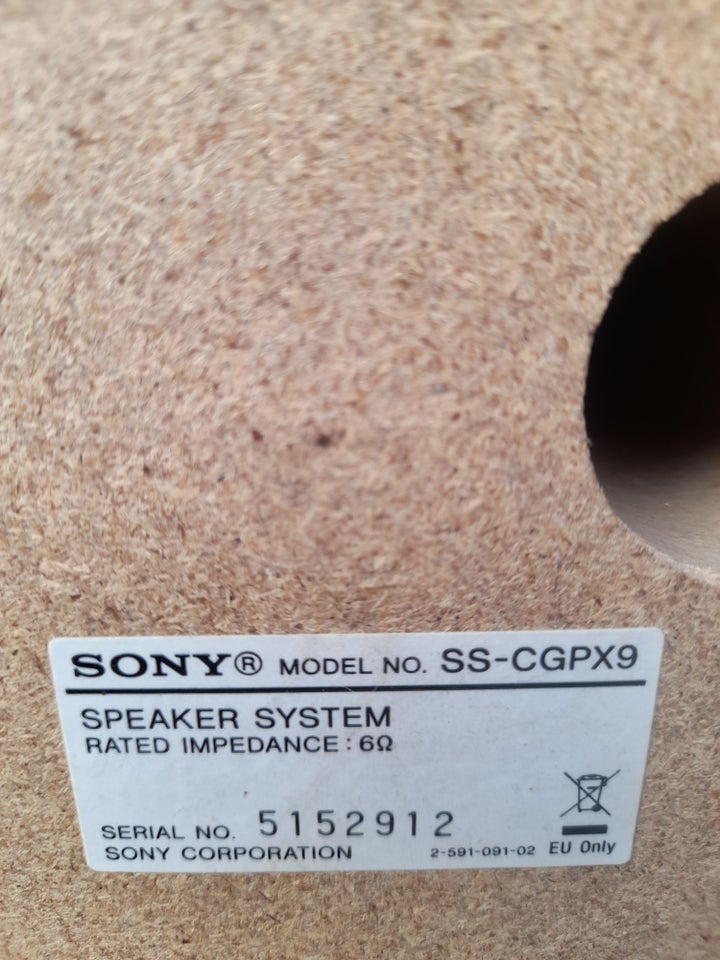 Højttaler, Sony, SS-CGPX9