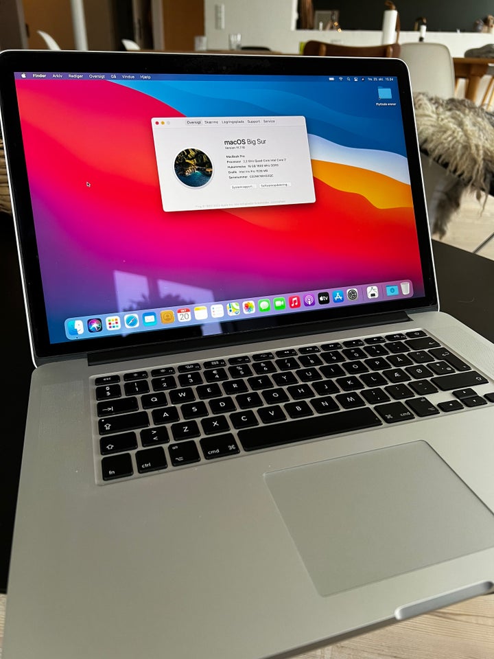 MacBook Pro, MacBookPro11,2, Quad-Core 2,2 GHz GHz – dba.dk – Køb