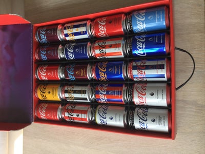Coca Cola, Coca Cola, Premier League Club Cans, Premier League Club Cans i original æske. I alt 20 s