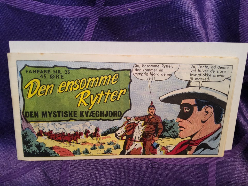 FANFARE NR. 25, DEN ENSOMME RYTTER , Tegneserie