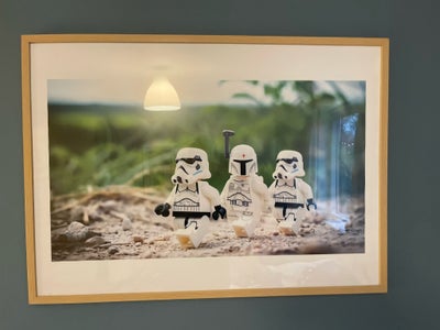 Fotoplakat, motiv: Starwars stormtroopers, b: 72 h: 52, Fed plakat i flot ramme til børneværelset 
