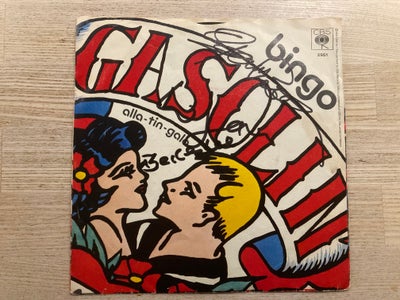 Single, Gasolin, Bingo, Rock, Gasolins single Bingo fra 1974 albummet Stakkels Jim med autografer fr