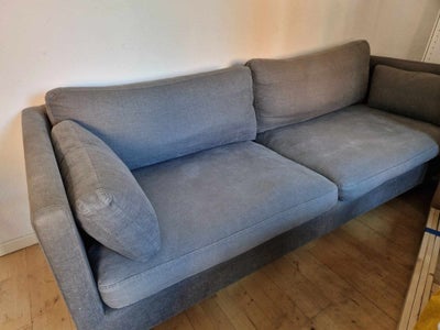 Sofa, bomuld, 3 pers. , Aisen, Lækker gråmeleret sofa fra Aisen på Gammel Kongevej med aftageligt be