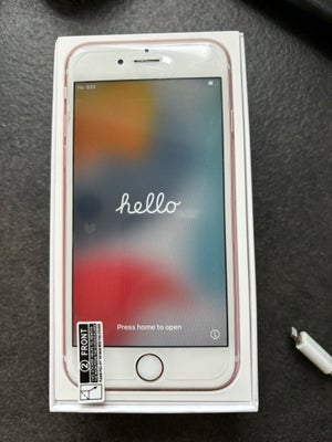 iPhone 6S, 64 GB, pink, Rimelig, God begynder telefon. iPhone 6S i rosegold med 16 covers. Der er li