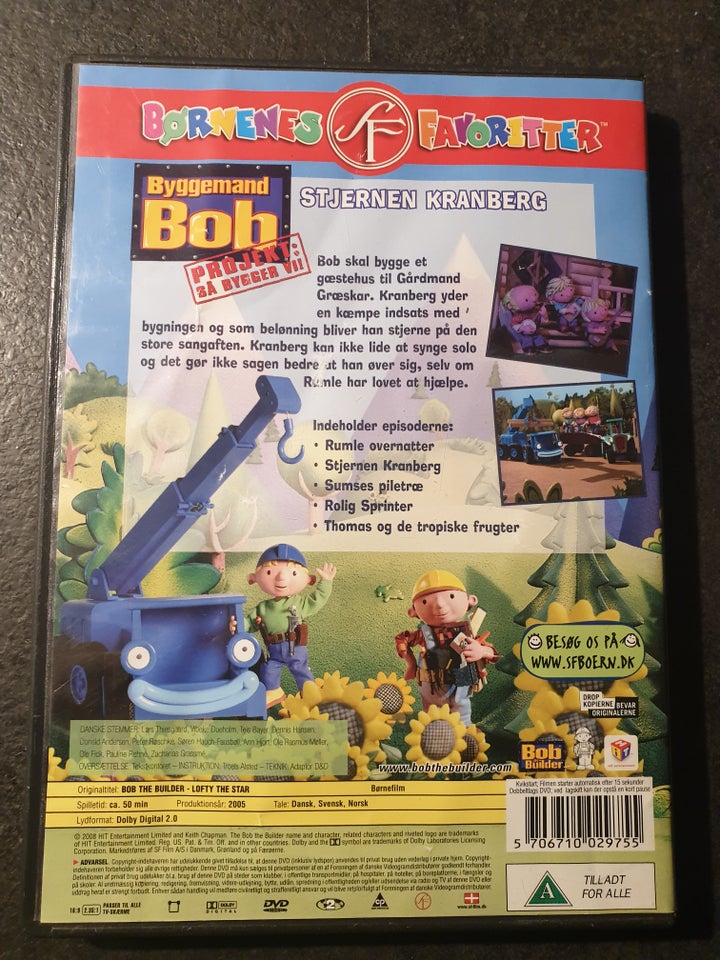 Byggemand Bob - Stjernen Kranberg, DVD, animation