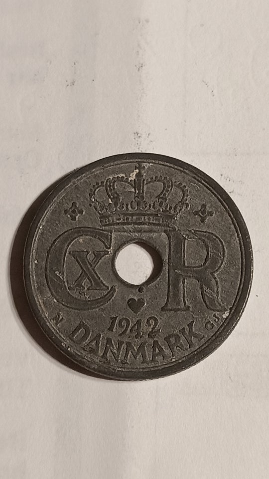 Danmark, mønter, 25 øre